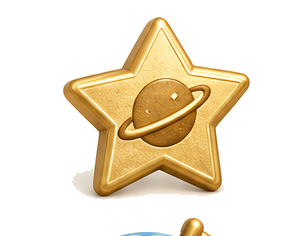 Star badge reward icon